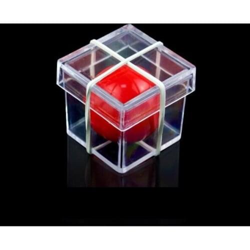 Magic Toys Ball Through Box Wall Mysterious Disappear The Puzzle Magic Toy Close-up Magic Props Childrens Fun Toy Gift YH1676