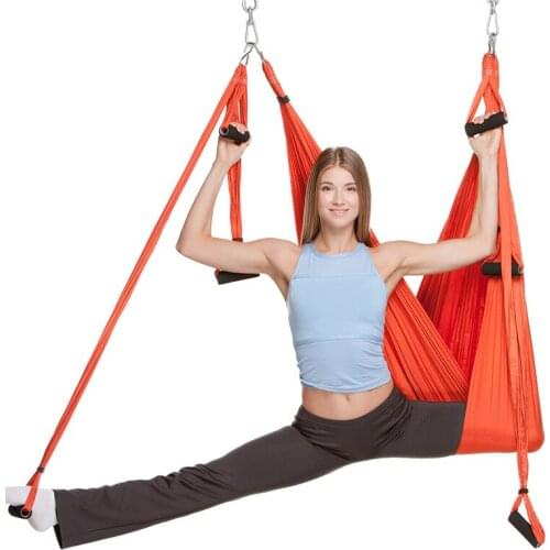Aerial Yoga Hammock Swing Latest Multifunction Anti gravity Yoga belts for yoga training Yoga set Yoga Gym Hanging no elastic