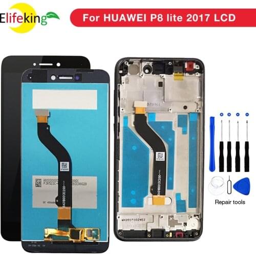 AAA Quality For Huawei P8 Lite 2017 LCD with Frame For HUAWEI P8 Lite 2017 LCD Display Touch Screen Replacement Assembly
