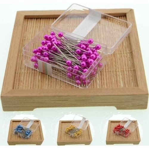 Pearl Needle,Sewing Accessories,Diy Decoration,Needle for Clothing Pin, Pins with Plastic Box, Diy Decoration Crafts, Round Head