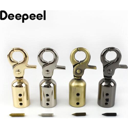 2/4/10pcs 15mm Metal Accessories Buckle Bag Chain Hang Buckes DIY Handbag Starp Sanp Hook Rope Screw Stopper Hardware F1-24