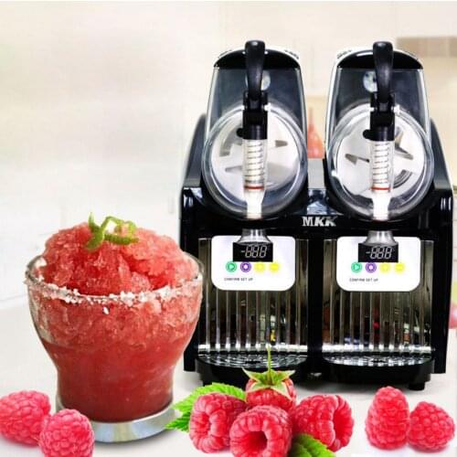 2 Tank Frozen Drink Slush Slushy Making Machine Juice Smoothie Maker 2*2.5L 220v FAST SHIPPING