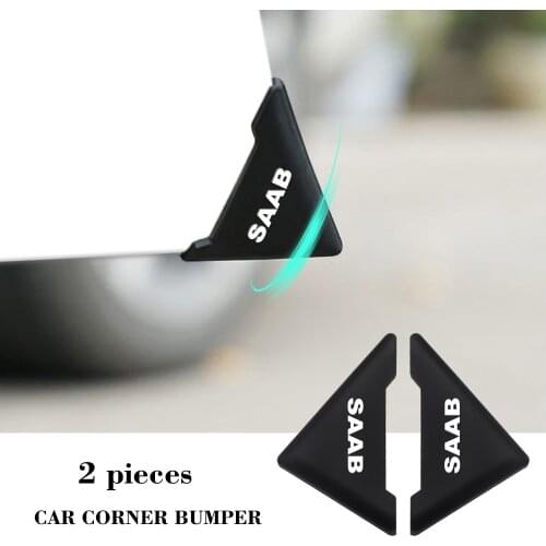 2 Piece/set Silicone Car Door 90 Degree Angle Corner Cover Bumper Crash Anti-Scratch Protection for Saab 9-3 9-5 900 9000 Scania