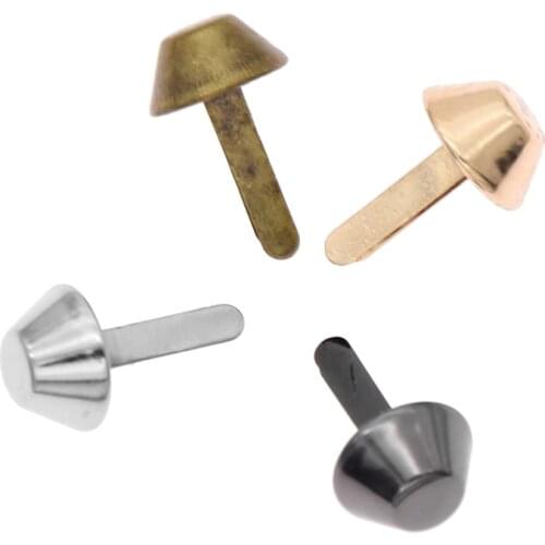 20pcs Metal Bag Accessories Feet Rivets Studs Pierced For Purse Handbag Leather DIY Crafts