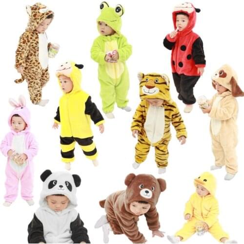 2020 Infant Romper Baby Boys Girls boys Jumpsuit New born Bebe Clothing Hooded Toddler Baby Clothes cartoon Romper Baby Costumes