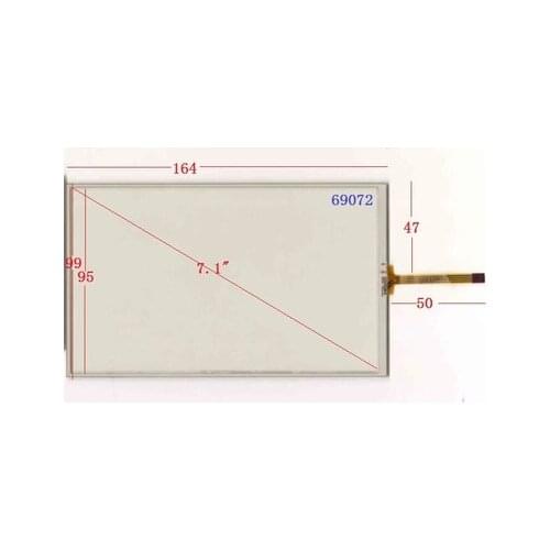 69072 new 7 inch 164*99 mm universal GPS touch screen right outlet