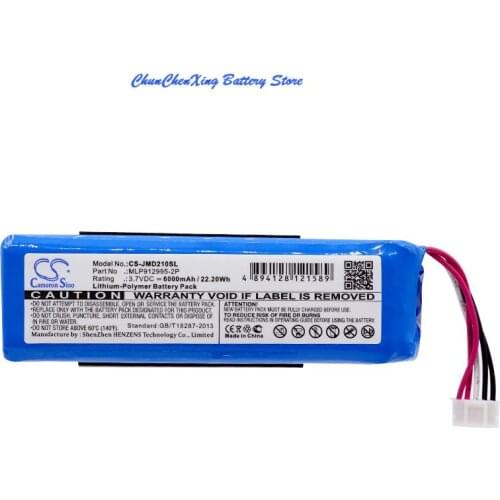 Cameron Sino 6000mAh Battery MLP912995-2P for JBL Charge 2 Plus, Charge 2+, check the place of 2 red wires and 2 black wires