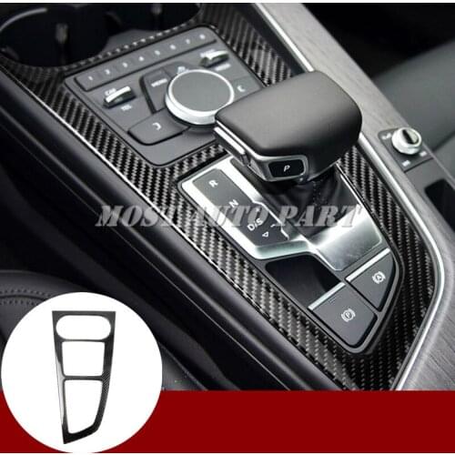 Carbon Fiber Center Console Gear Shift Box Cover Trim For Audi A4 S4 2016-2020 Car accesories interior Car decoration