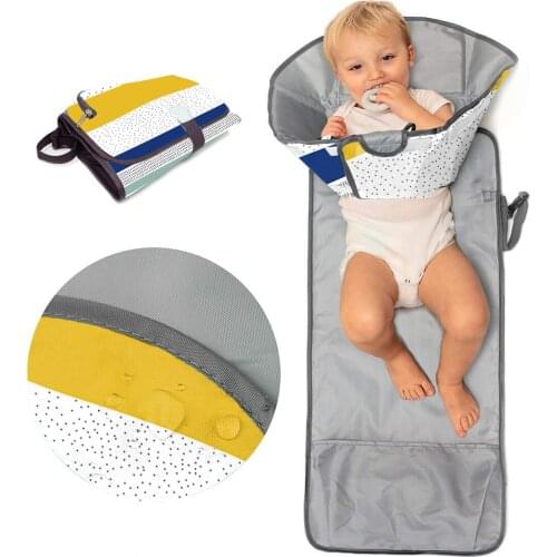 Baby Diaper Changing Mat Portable Outdoor Waterproof Diaper Changing Pad Foldable Nappy Mat Clutch Portable Changing Pad L3