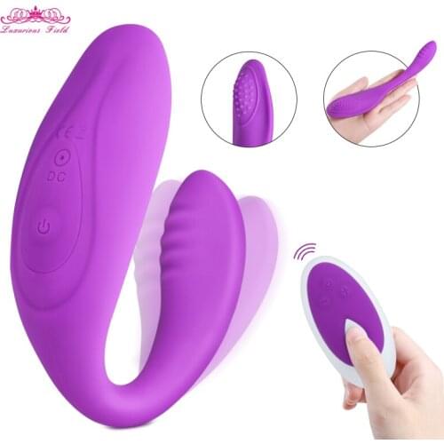 Woman Wireless U Type Dildo Vibrator USB Rechargeable G-Spot Stimulate Silicone Vibrators Adult Sex Toy for Couple Sex Product