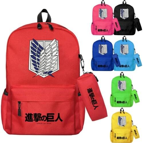 Anime Anti Theft Canvas Backpack Student Mochilas for Teenagers Boys Girls School Bags Laptop Bag Men Women Backpack Mochilas