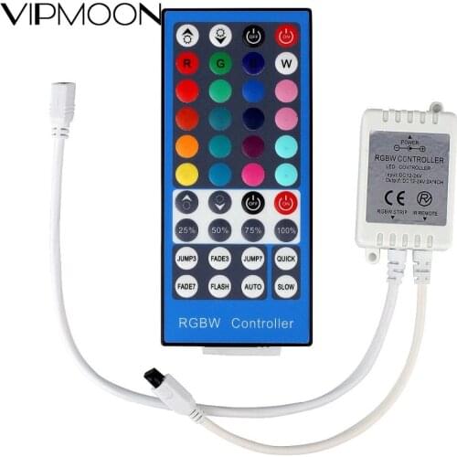 New DC12V - 24V LED Controller 5PIN Dimmer 40Key IR Remote Control For SMD 5050 RGBW RGBWW LED Strip Light IR Remote Controller