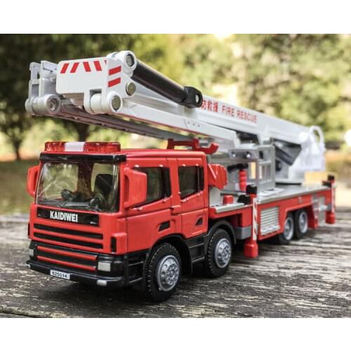 1:50 alloy engineering vehicles,high simulation Fire truck,fire ladder,climbing car,childrens educational toys,free shipping