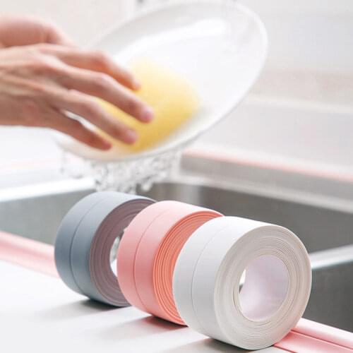 3.2M Bathroom Waterproof Wall Stickers Sealing Strip Tape White Wall Adhesive Tape Shower Sink Bath PVC for Kitchen Home Decor