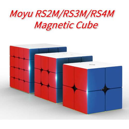 Moyu RS4M 2020 4x4 RS3M 3x3x3 RS2M 2x2 Magnetic Cube RS3M2020 CubingClassroom Professional 3x3 SpeedCube RS4 M Puzzle MagicoCubo