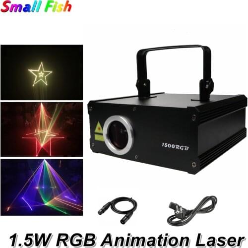 267 Patterns RGB 1.5W DMX512 Laser Line Scanner Stage Lighting Effect Laser Projector Light DJ Dance Bar Party Disco Show Lights