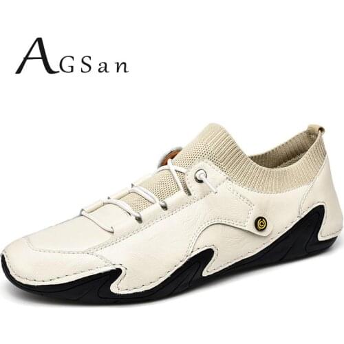 Genuine Leather Casual Shoes Men White High Quality Driving Shoes Handmade Flats Male Outdoor Moccasins Zapatos Hombre Slipon