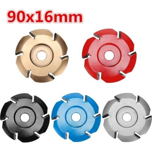 Power Wood Carving Disc Tool Milling Cutter for 16mm Aperture Grinding Wheel Angle Grinder Diameter 90mm Polishing Grinder Disc