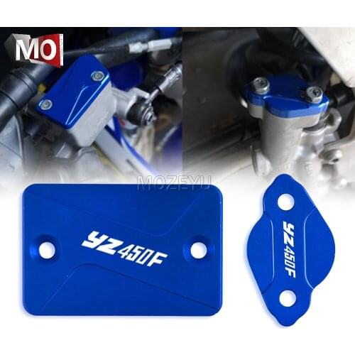 Motorcycle Front Rear Brake Fluid Reservoir Cap Cover For Yamaha YZ450F YZ 450F YZ 450 F 2003-2007 2004 2005 2006 Brake Cover