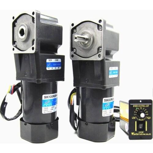 40W 220V AC adjustable speed motor Gear right angle reducer Hollow shaft micro motor 5IK40RGN-C + speed governor