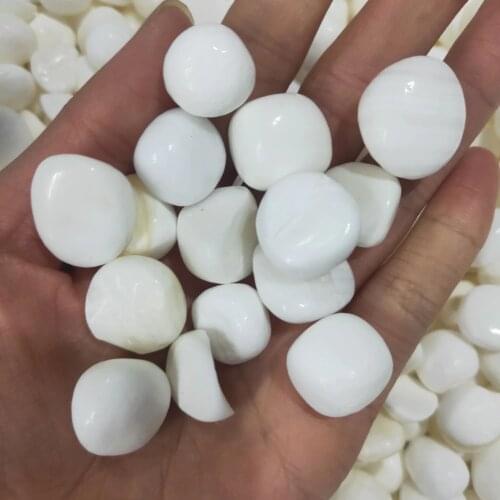 Natural White Tridacna Gravel Fish Tank Flower Crystal Decoration Crystal Healing For Chakra Healing Fengshui Decortion