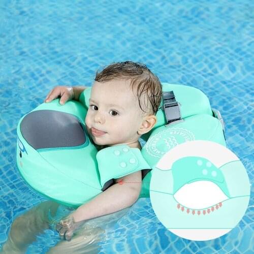 Mambobaby Non-inflatable Baby Floater Swimming Floating Neck Float Swim Ring Swim Trainer Swimming Pool Toys For Baby 1-3 years
