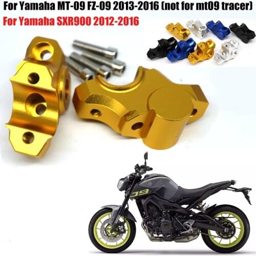 New Motorcycle Handlebar Riser Bar Mount Handle Clamp Adapter Accessories For YAMAHA MT09 MT-09 MT 09 FZ09 FZ-09 SXR900 SXR 900
