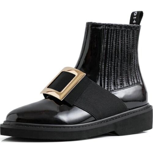 New style Genuine leather Chelsea boots Womens boots Autumn and winter Female boots Womens shoes