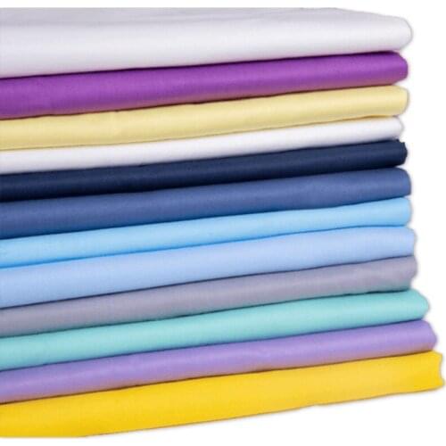 Pure Color Cotton Fabric Bedding Cloth for Shirt Cotton Twill Clothes Handmade Diy Sewing Material Per Meter Home Textile
