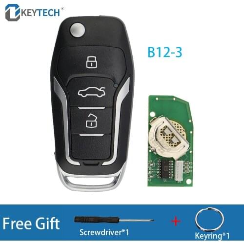 OkeyTech Universal KEYDIY B Series KD Remote Control B12-3 3Buttons For KD900 KD900+ KD200 URG200 Mini KD For Ford Style