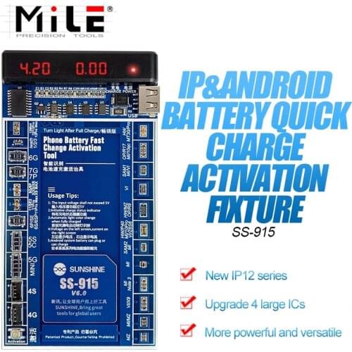 Battery Quick Charging Activation Board Test Fixture for iPhone 4- X XS 11PRO MAX 12 Mini Pro Max for Android Full Range Phone