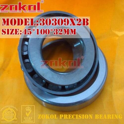ZOKOL bearing 30309 X2B 27709 Tapered Roller Bearing 45*100*32mm