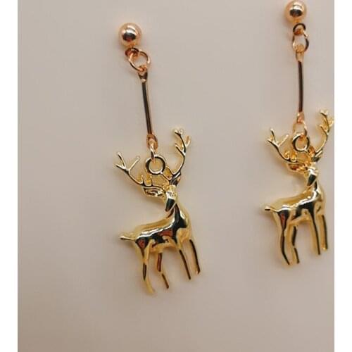 Christmas earrings elk earrings pendant earrings ladies cute Christmas holiday New Year gifts