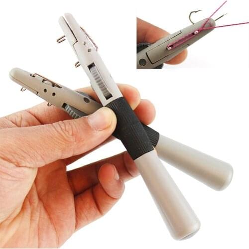 Manual Tying Device Fishing Tackle Hook Tier ABS Fishhook Knotter Fishing Line Knotter Fishing Fasten Binding Tool