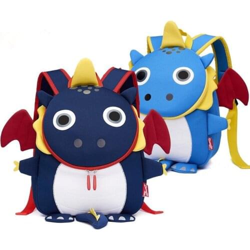 2020 Anti Lost Children School Bags for 3-6 Years Girls Boys 3D Dinosaur Design Toddler School Backpack Kids Bag Mochila Escolar