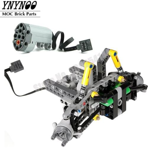 NEW Technical MOCs Parts Front Suspension Steering System For Off-road Vehicle Building Blocks Bricks Model Kids DIY Toys Gifts
