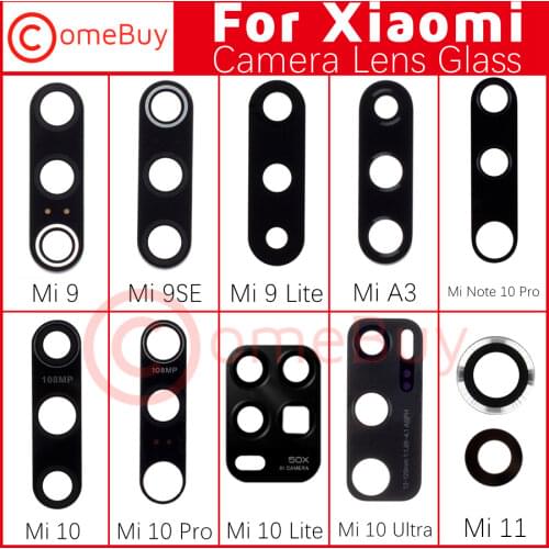 Back Camera Lens Glass For Xiaomi Mi 11 10 Pro Ultra Lite 10T Note10 Note 10 Pro Mi10 5G Rear Camera Lens Glass Mi11 Replacement