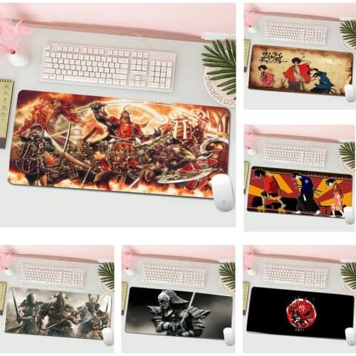Six Samurai Comfort Mouse Mat Gaming Mousepad L Large Gamer Keyboard PC Desk Mat Computer Tablet Animation Comic Japan Manga