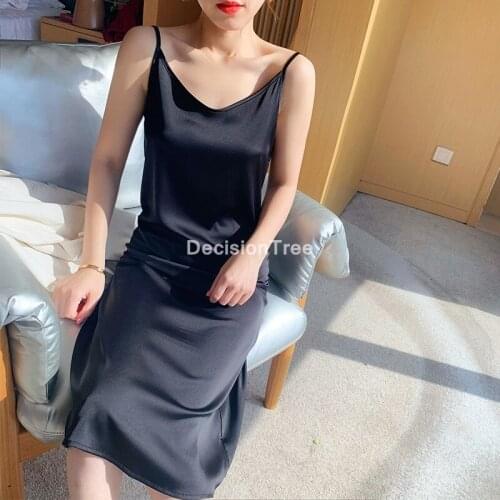 2021 women full slips lace underdress sleeping dress home sexy intimates femme underdress solid petticoat bodycon camisole