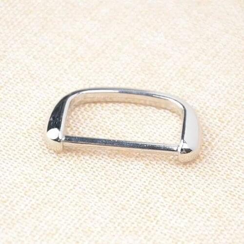 1 inch(25mm inner diameter) Silver Alloying D Ring Nickel Zinc Alloy Bag D Buckles 50pcs/lot