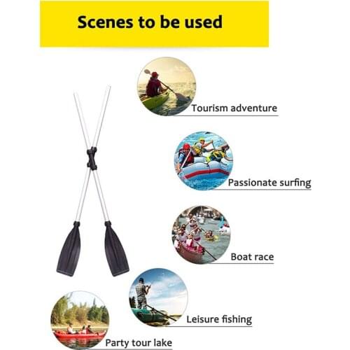 1 Pair Detachable Float Oars Inflatable Boat Kayak Canoe Rafting Paddle Oar Aluminum Alloy Boating Supplies