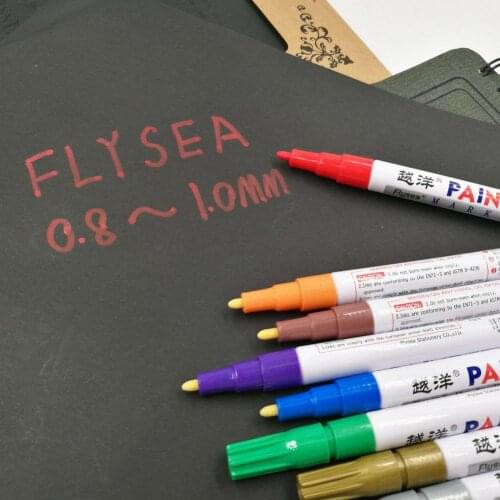 1 Piece Car Tire Paint Marker Pen Waterproof Car Wheel Tire Oily Car Paint Pen Painting Mark Pen Auto Rubber Tyre Tread