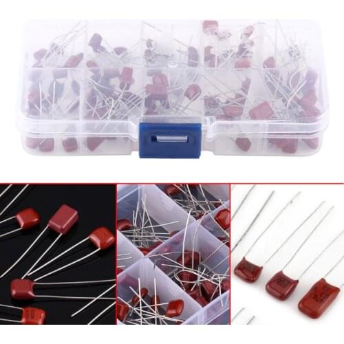 10 Values 10nF-470nF 100Pcs CBB Polypropylene Film Capacitors Set Assortment Kit