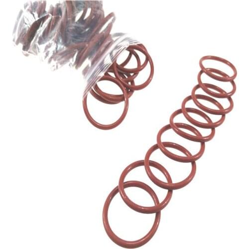 100PCS wire diameter 1.5mm outer diameter 4mm-24mm small red silicone O ring silicone O type sealing ring red silicone O rings