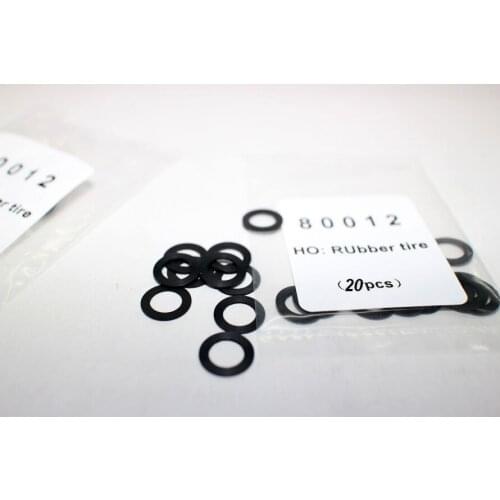 20 PCS 1/87 Rubber Ring Band Wheel Anti-skid Universal Model Train Ho Scale Accessories