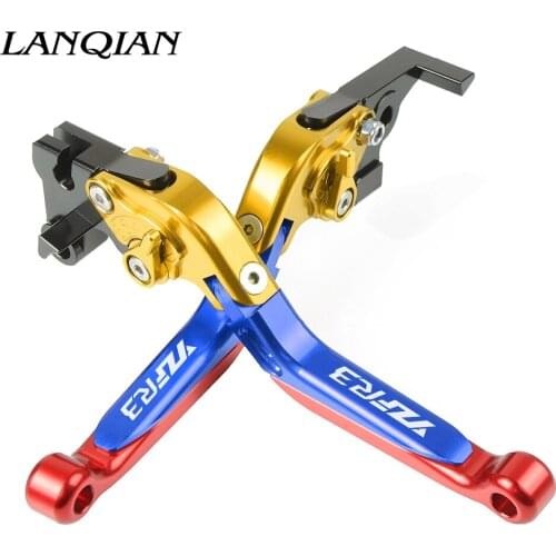 Motorcycle Accessories CNC Adjustable Brake Clutch Levers With LOGO For YAMAHA YZF R3 YZFR3 2015 2016 2017