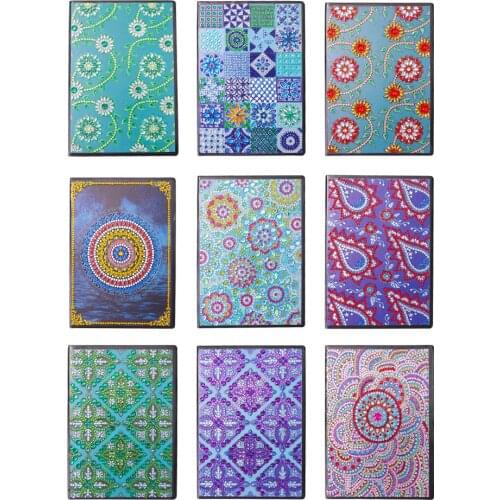 50 Pages A5 Diamond Painting Notebook DIY Christmas Special Shaped Diamond Painting Creative Diary Book Notepad Kids Craft Gift