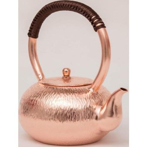 1.2 L Pure Copper Teapot Handmade Kettle Tableware Teaware