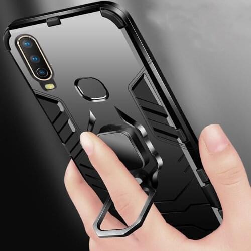 Ring Cases For Vivo Y19 Y17 Y15 Y12 Y11 2019 Y95 Y91 Y93 (mediatek) Magnetic Car Phone Holder Cover Tpu+pc Bumper Case