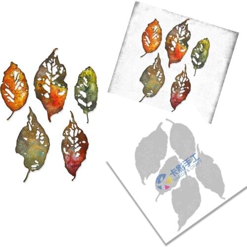 Leaf Fragments Metal Cutting Dies Scrapbook Diary Decoration Stencil Embossing Template DIY Greeting Card Handmade 2021 NEW